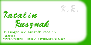 katalin rusznak business card
